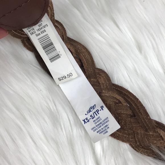 American Eagle brown woven belt XS - Picture 3 of 4